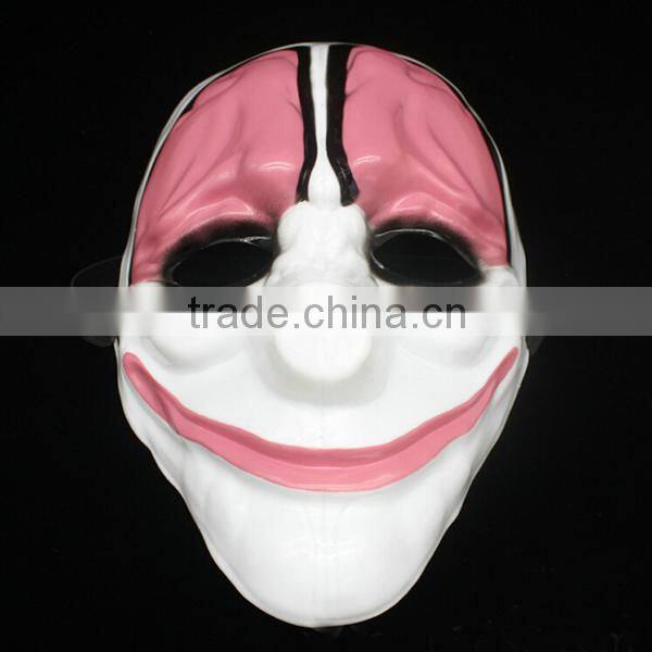 Factory Solid quality PVC adult party masks Game Payday2 Movie Game theme halloween cool masquerade mask