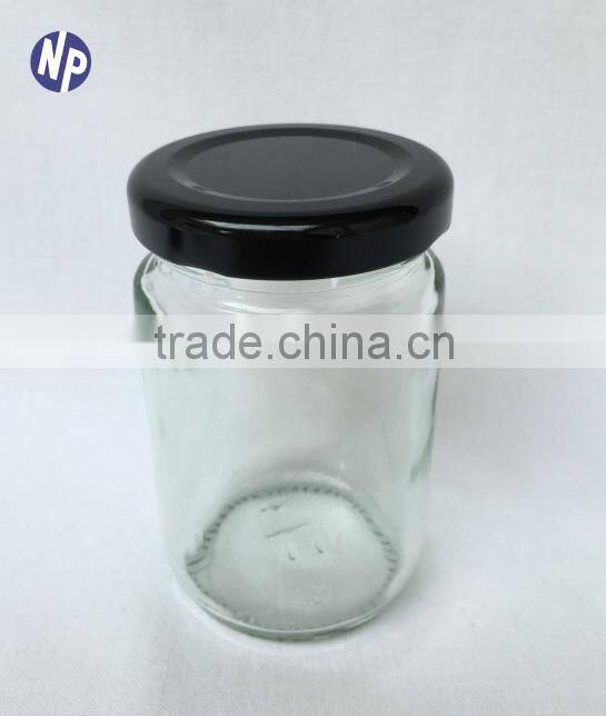 3.5oz Round Glass Mustard/Spice Jars