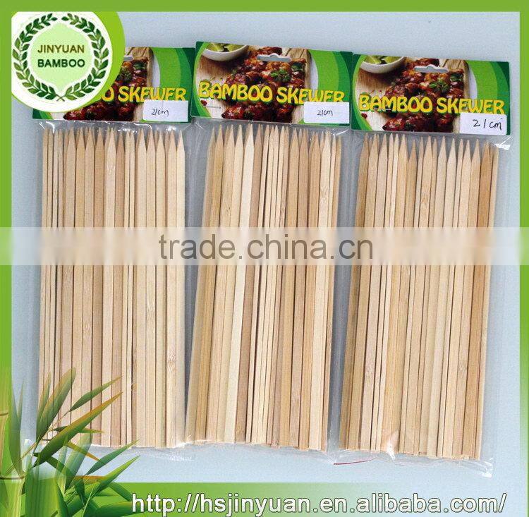 New product high quality flat shape disposable bamboo kebab skewer