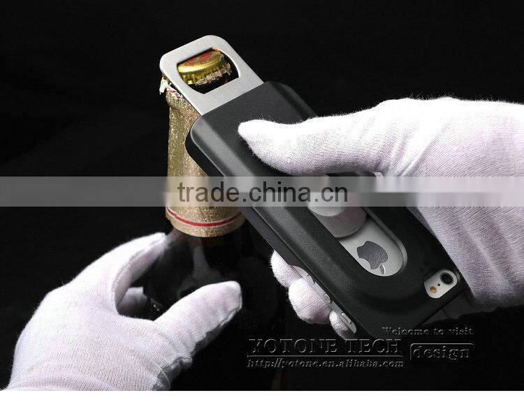 Aluminium bottle opener case for Iphone 6 6S , for I phone beer bottle opener