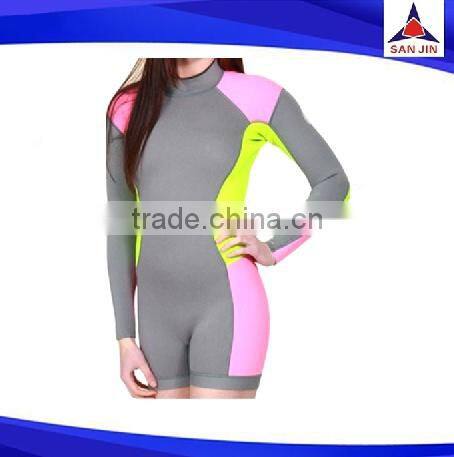 Good qualitty customizedneoprene nylon fabric 4 mmsurfing suit wetsuit for adult