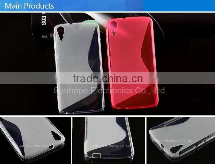 S line design Scrub tpu cell phone case for HTC Desire 828 cover