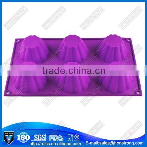6 cups cake silicone bread baking mold