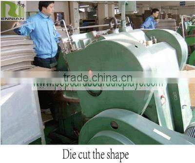 Easy to Carry and Assemble Fashion Cardboard Display Stand Tray with Hooks