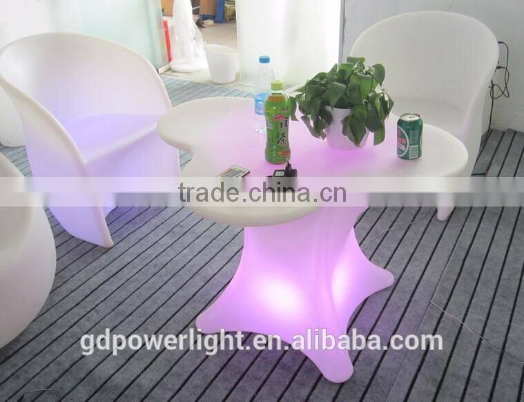 PE Plastic Bar Table with LED light and remote YXF-7871C
