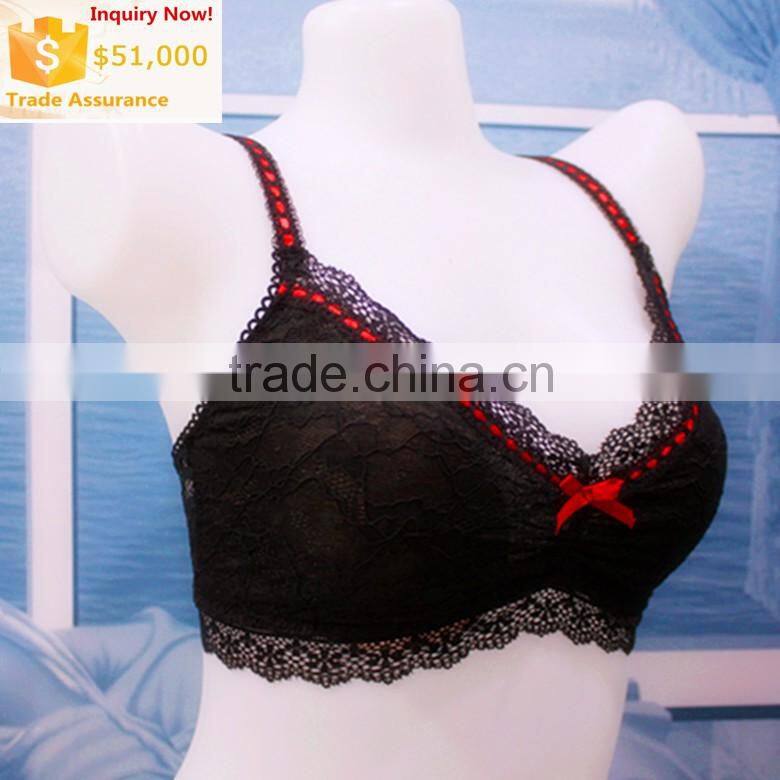 sex lace & mesh bra ,No mold cup