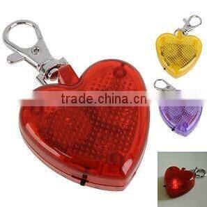 Creative Heart shaped plastic flashing light pet id tags cheap