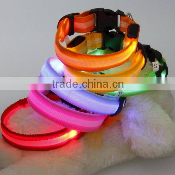 Pet Product Manufacturer Lighted Flashing 6 Led Pet Dog Safety Leash With Reflective Tape