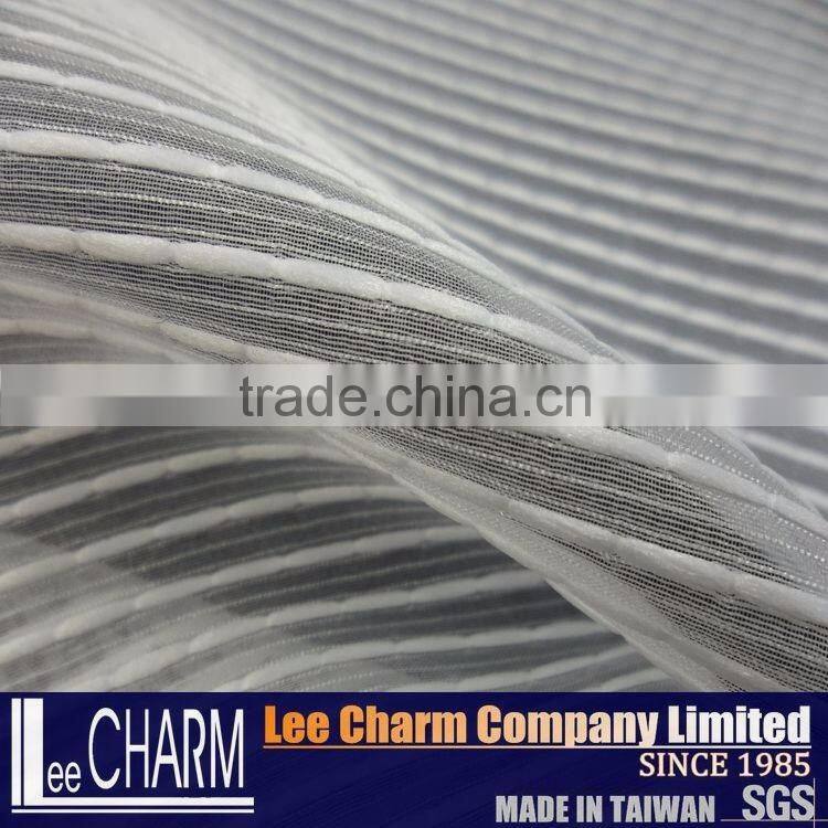Shimmer Striated Tulle Organza Textile Fabric
