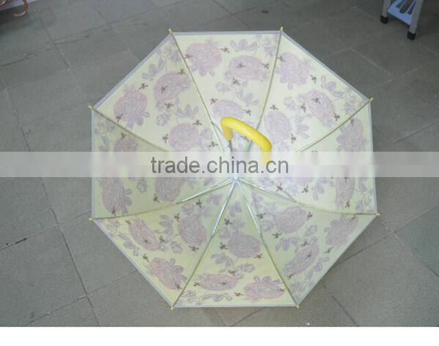 23inch straight apollo POE transparent parasol umbrella