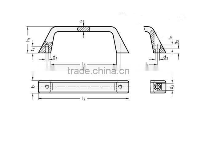 Good Quality Industrial plastic bridge handle
