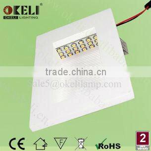 Corner recessed white 1.2W led plaster down lights