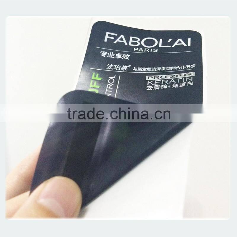 Cosmetics bottle adhesive sticker label