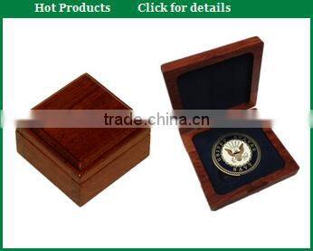2015 wholesale custom design luxury wooden coin collect case