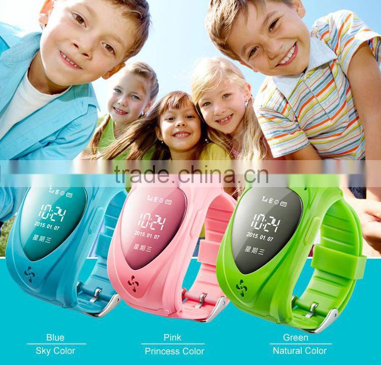 Wrist watch GPS tracking device for kids