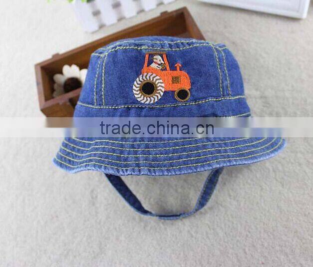hot sale Baby hats and caps,DENIM BUCKET HATS