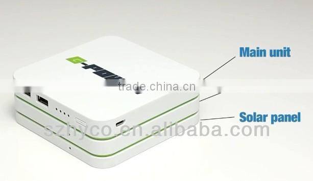 High Quality Solar Stackable Portable Power bank with CE FCC
