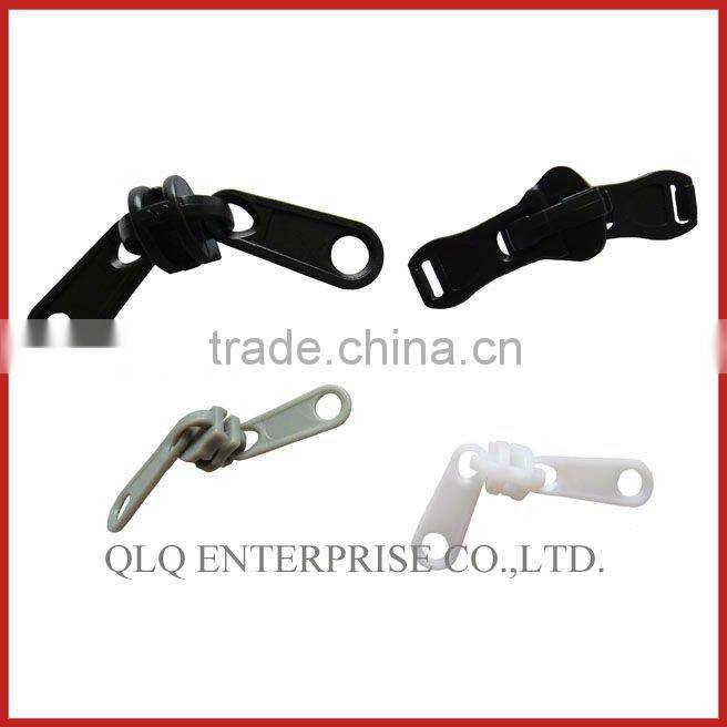 Two Ways Non lock Plastic Zipper Slider