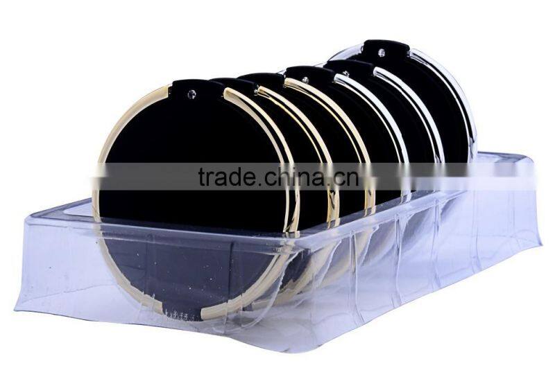 Rectangle aluminum girls' compact mirror promotional