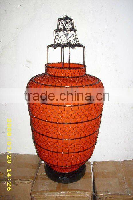 Chinese antique hanging red cloth new year lantern