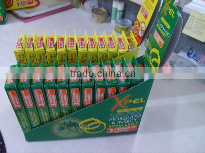 DEET free 100% citronella wholesale PVC mosquito repellent bracelet