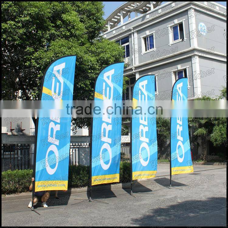 Customized Knife flag/beach banner/feather flag flying banner