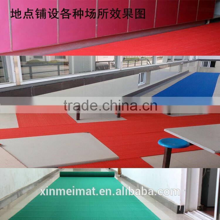 Chinese linyi city factory springy transparent hotel corridor greet guests floor anti slip pvc mat