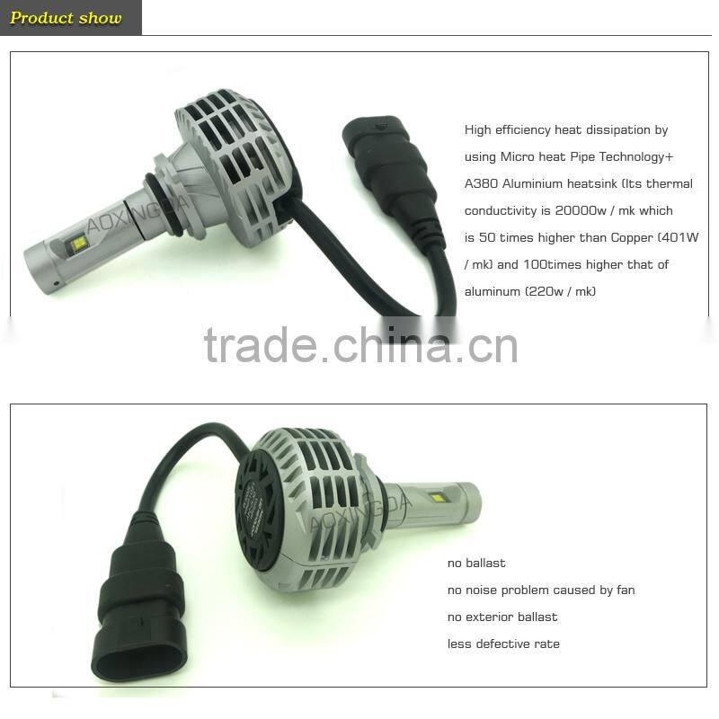 3000K gold light g6 headlight LED 9006 HB4 6000LM per pair