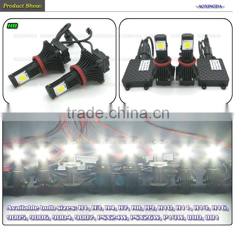 automotive 50W H8 LED headlamp 12V/24V 1800LM