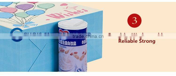 Popular Attractive Art Paper Bag with Ribbon Handle For Children Gift, Candy Present