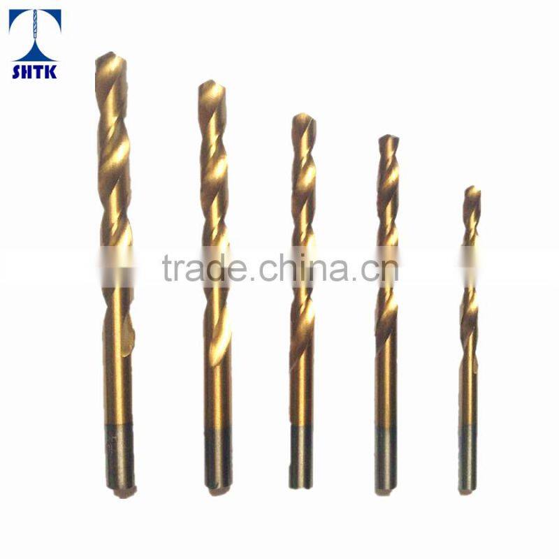 Factory sales directly, HSS 4241Roll Forged twist drill bit, titanium coated
