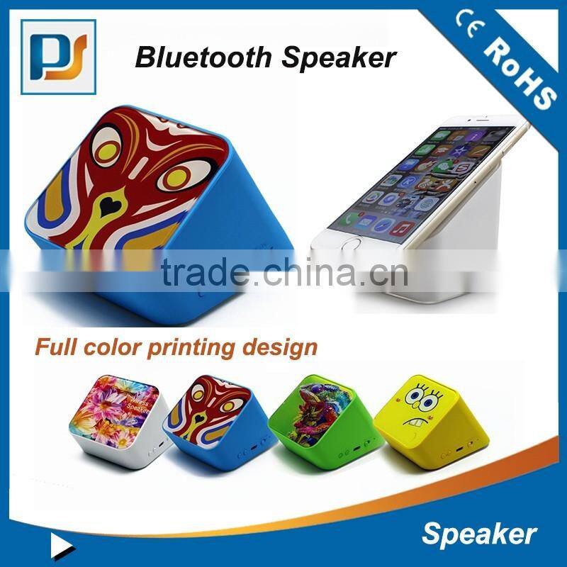 Phone holder Handfree Stereo Bluetooth Speaker with Silicon Sucker