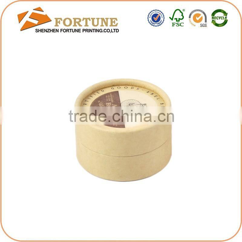 Wholesale kraft paper packaging round tube paper packaging box