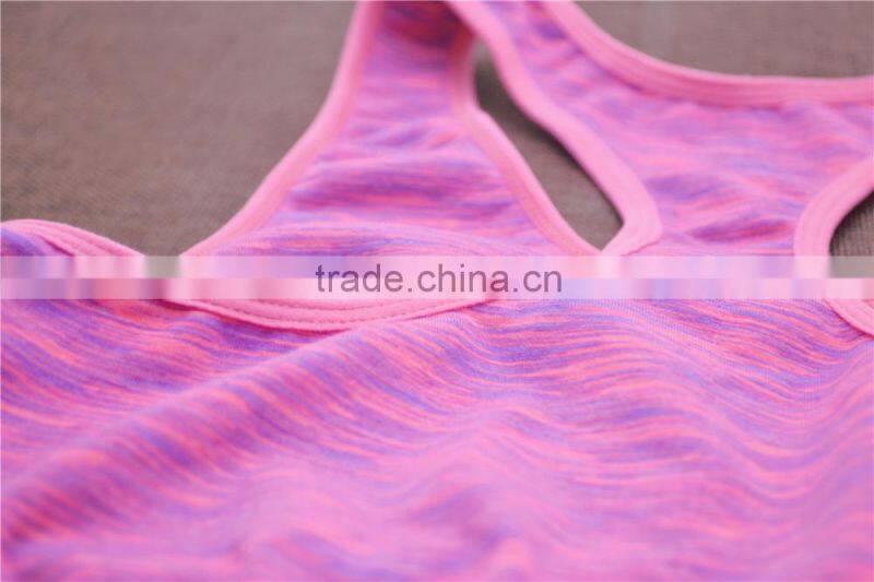 Sport yoga top seamless bra underwear women crop top