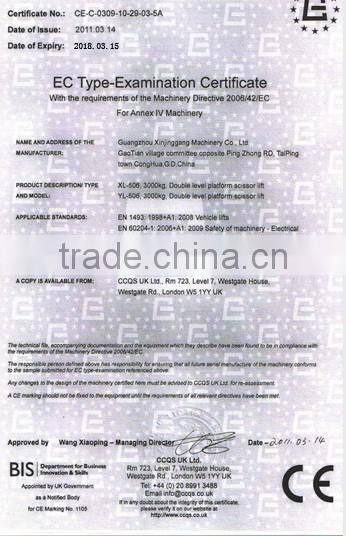 High Quality Car Alignment 4 Post Car Lift