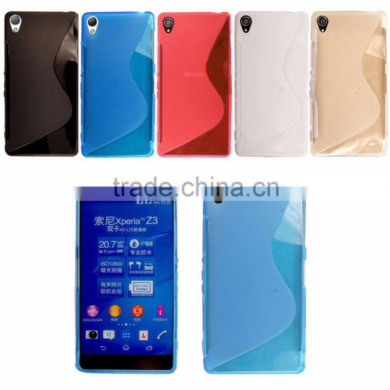 S-Line TPU Wave Gel Back Fit Case Cover For Sony Xperia Z4