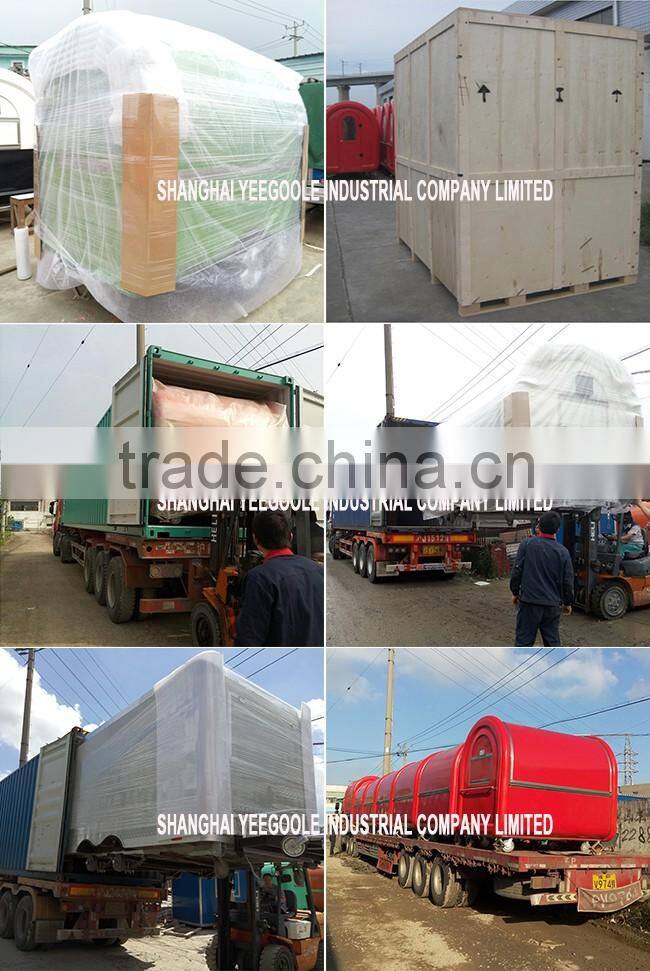 Yeegoole Thai model ice cream trailer / food carts vendors / stainless steel trailer CE