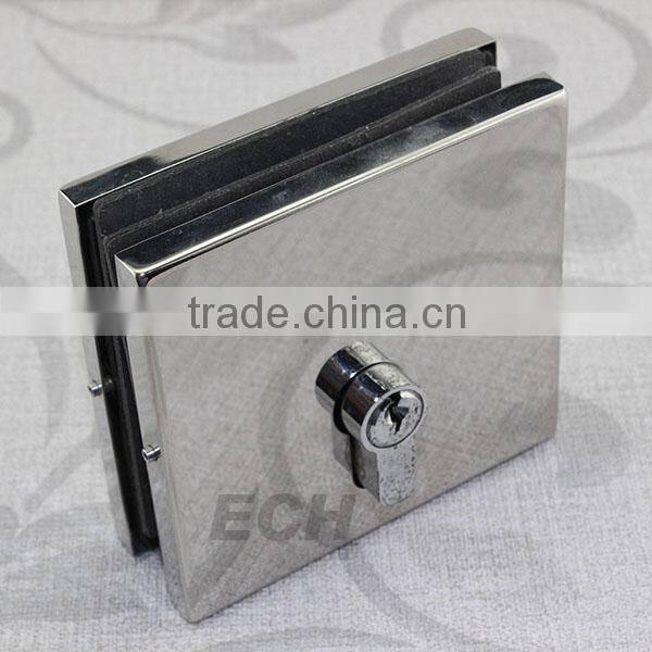 high class good quality stainless steel glass balcony fittings glass door lock