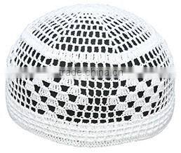 African is handmade white muslim hats for men