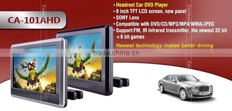 10.1 inch/9 inch headrest dvd player for ix35 with wireless game