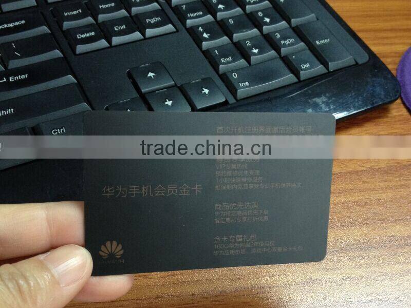 Transparent Hot Stamp Gold Foil Frosted Card