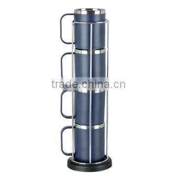 classical style double wall stainless steel coffee mug series with handle ZH-458