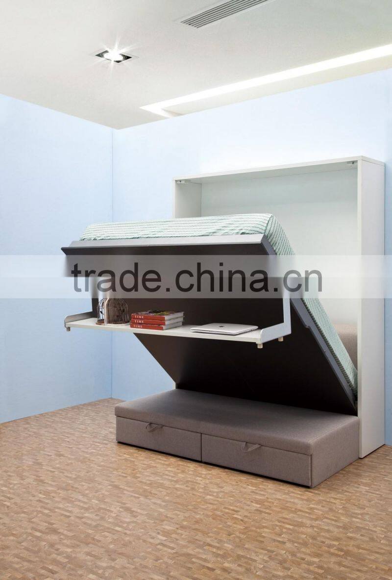 modern multiple function wall bed folding bed with hutches