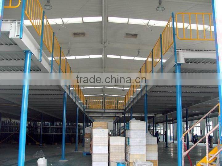 Heavy Duty Cold-rolled Steel Mezzanine Floor 200-800kg per Square Meter