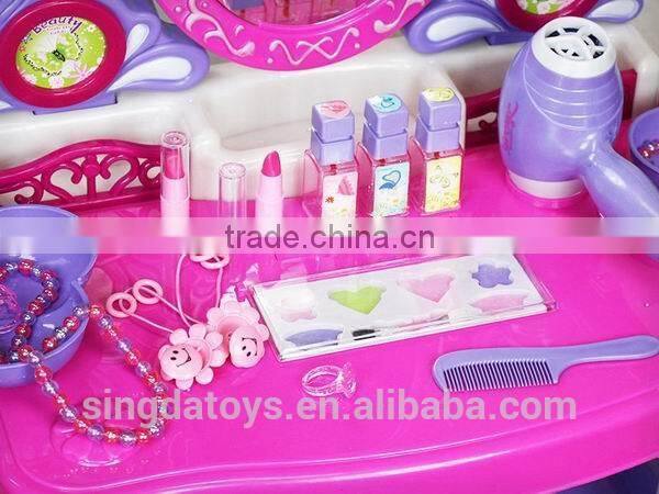 Girls Deluxe Makeup Dressing Table Set with Stool
