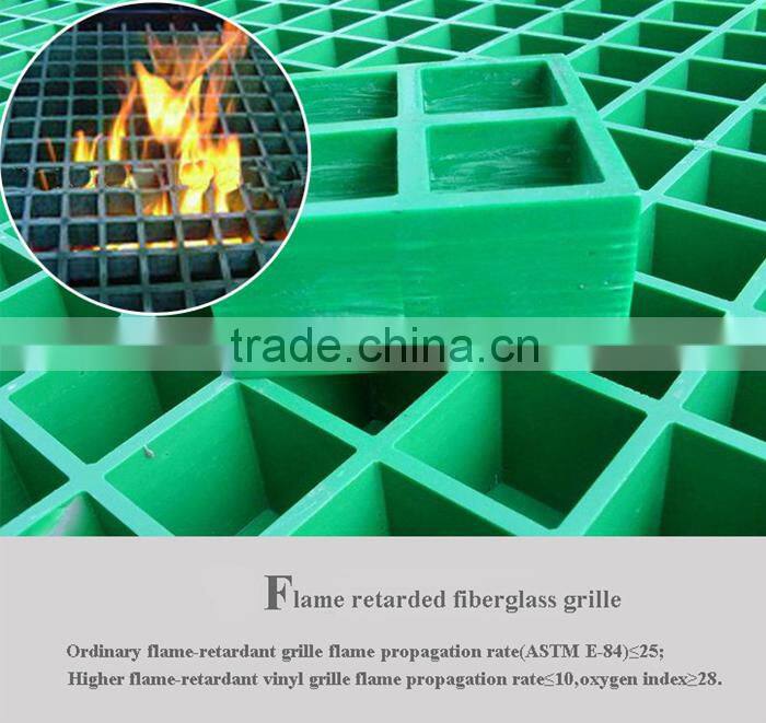 fiberglass frp grating panel, cell 38*38mm mesh size