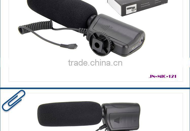 High performance broadcast DV dslr stereo microphone for studio interview