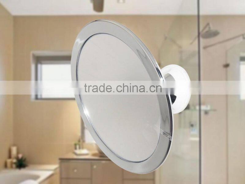 Swivel Round Fog free bathroom shower mirror Chromed