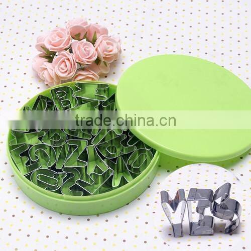 Custom Silicone Stainless Steel Alphabet Cookie Cutter