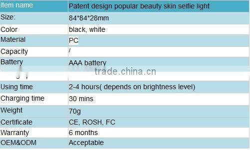 new products 2016 innovative product cheapest mobile phone led selfie flash light, portable camera flash light
